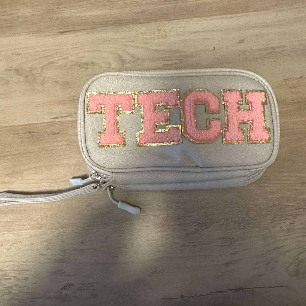 Pink, Gold ‎ Gray TECH' Pouch Bag